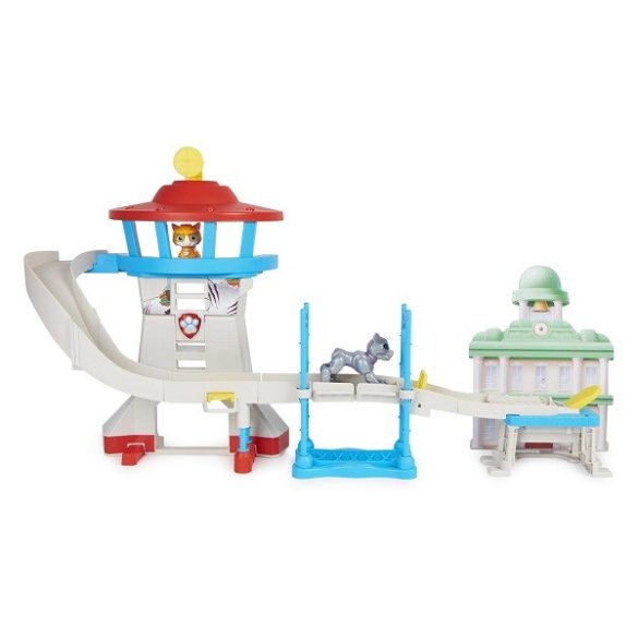 Mancs őrjárat Cat Pack Kaland-öböl Őrtorony játékszett – Wild és Miau-Miau figurával (Spin Master, 6066043)