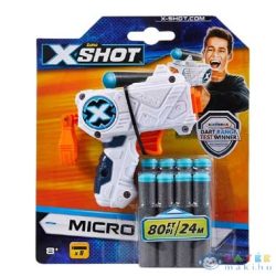   X-Shot: Micro Szivacslövő Pisztoly Fehér (Formatex, FO-XSH3613)