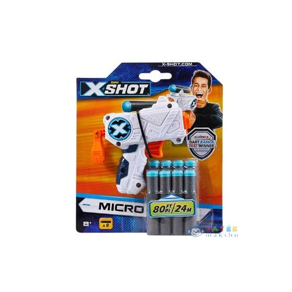 X-Shot: Micro Szivacslövő Pisztoly Fehér (Formatex, FO-XSH3613)