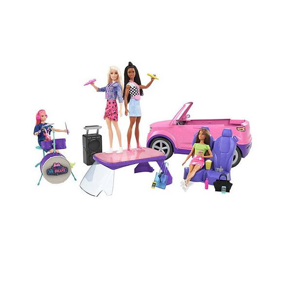 Barbie: Big City Big Dreams - Álomautó játékszett , Guruló Színpad (Mattel, GYJ25)
