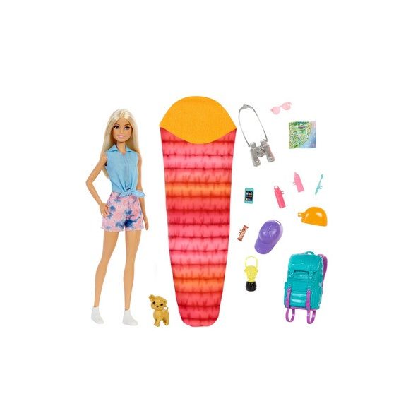 Barbie: Kempingező Malibu Baba (Mattel, HDF73, HDF72)