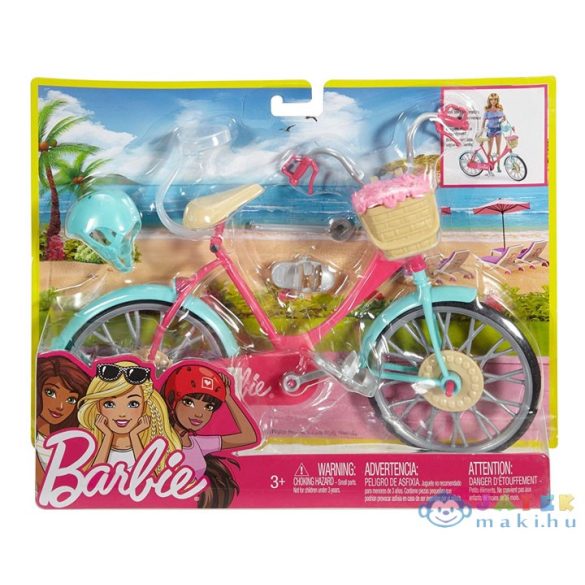 Barbie: Klasszikus Bicikli - Rózsaszín (Mattel, DVX55)