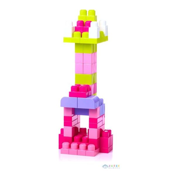 Mega Bloks: 60 Db Lányos Építőkocka Táskában (Mattel, DCH54)