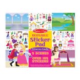 Melissa & Doug Kreatív Játék, Újrahasználható Matrica Készlet, Hercegnő (Melissa & Doug, 4306)