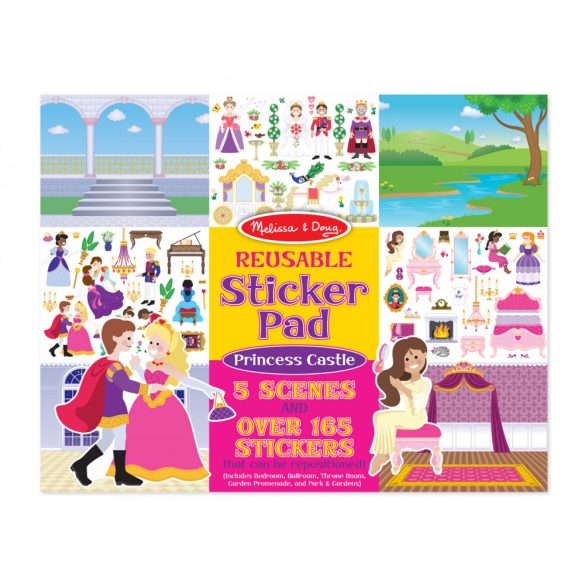 Melissa & Doug Kreatív Játék, Újrahasználható Matrica Készlet, Hercegnő (Melissa & Doug, 4306)