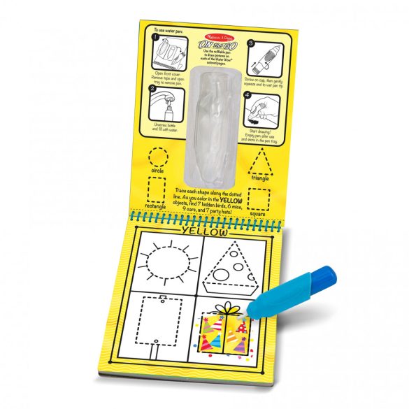 Melissa & Doug Kreatív Játék, Rajzolás Vízzel, Színek És Formák (Melissa & Doug, 9444)