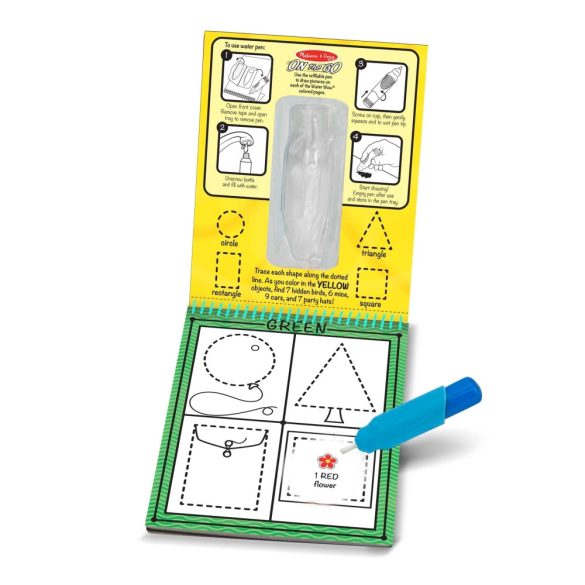Melissa & Doug Kreatív Játék, Rajzolás Vízzel, Színek És Formák (Melissa & Doug, 9444)