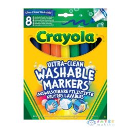   Crayola: 8 Darabos Extra-Lemosható Vastag Filctoll (Crayola, 58-8328)