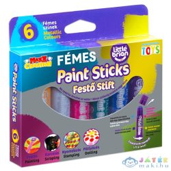   Little Brian: 6 Darabos Festő Stift - Fémes Színek (MaxxCreation, 69826)