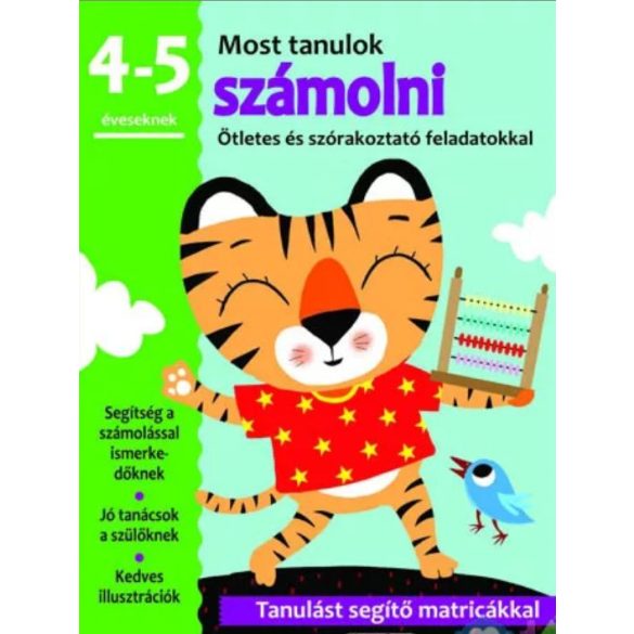 Most Tanulok Számolni Foglalkoztató Füzet 4-5 Éveseknek (Napraforgó, 458647)