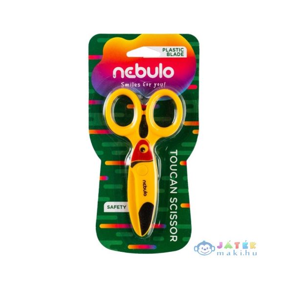Nebulo: Tukán Műanyag Biztonsági Olló (Nebulo, O-OV-12-TU)