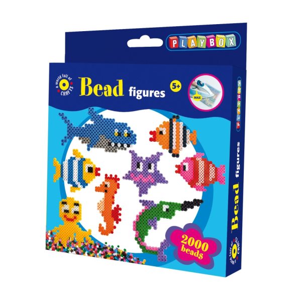 Playbox Gyöngykép Figurák - Tengeri Állatok (Playbox, 2456323)