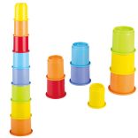 Playgo: Szivárvány Rakosgató Csészék Újrahasznosított Műanyagból - 8 Db (Playgo, 4956)