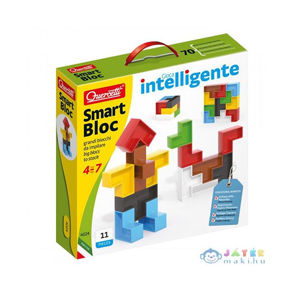 Quercetti: Smart Block Készségfejlesztő Építőjáték 11Db-os (Quercetti, 4024Q)