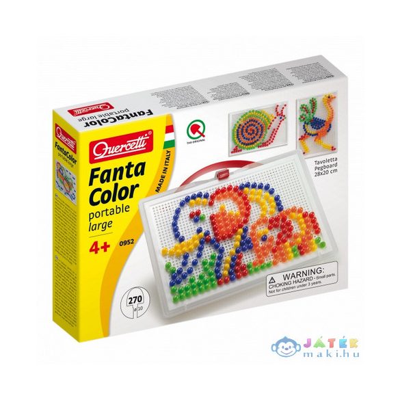 Quercetti: Színes Pötyi Készlet-Elefánt 270Db-os (Quercetti, 0952)