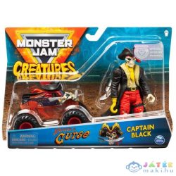   Monster Jam: Pirates Curse Kisautó Captain Black Figurával (Spin Master, 6055108)