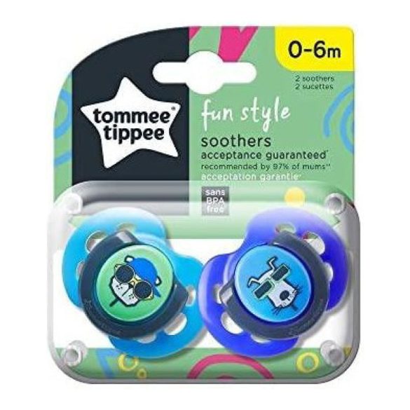 Tommee Tippee játszócumi CTN Fun 2 db 0-6 hó