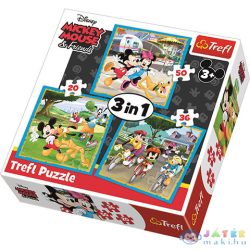   Mickey Egér És Barátai 3 Az 1-Ben Puzzle - Trefl (Trefl, 34846)
