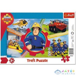   Sam A Tűzoltó: Sam Napja 15 Db-os Keretes Puzzle - Trefl (Trefl, 31351)
