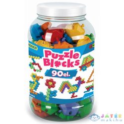   Hatszög Alakú Építőelemek Tároló Edényben 90Db-os Nagy Szett - Wader (Wader, 41980)