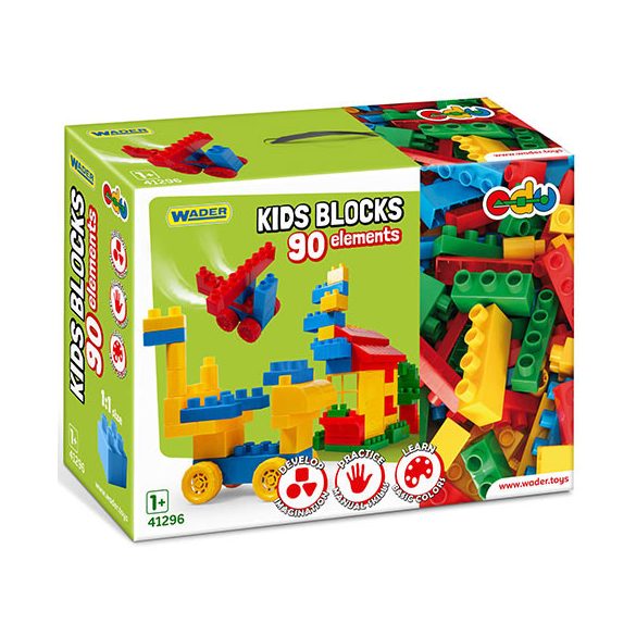 Kids Bloks Építőelemek 90Db-os Szett - Wader (Wader, 41296)
